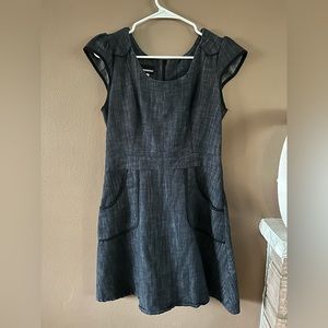 Nooworks Denim Blue Chambray Western Dress size Large